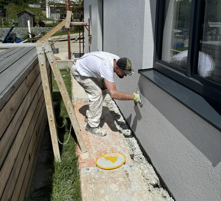 Fassadenanstrich für Haus in Linz